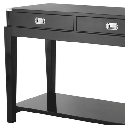 Eichholtz Military Console Table - Black Finish