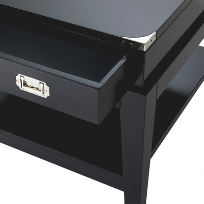 Eichholtz Military Side Table - Black Finish