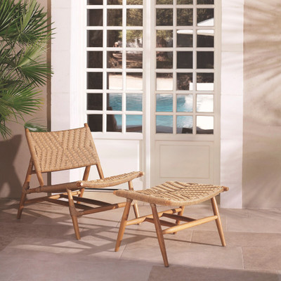 Eichholtz Laroc Outdoor Chair And Foot Stool