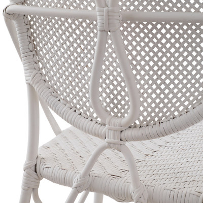 Eichholtz Colony Dining Chair - Rattan - Matte White