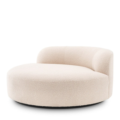 Eichholtz Björn Round Sofa - Bouclé Cream