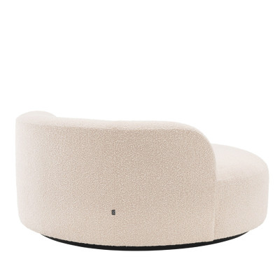 Eichholtz Björn Round Sofa - Bouclé Cream