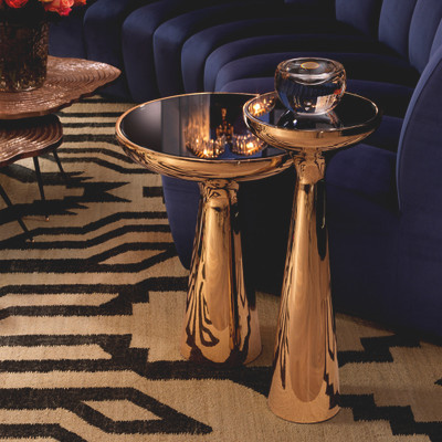 Eichholtz Lindos High Side Table - Gold Finish