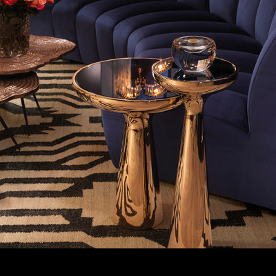 Eichholtz Lindos High Side Table - Gold Finish