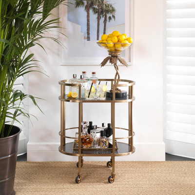 Eichholtz Townhouse Trolley - Brushed Brass