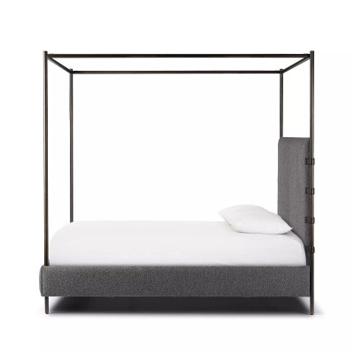 Four Hands Anderson Canopy Bed - Knoll Charcoal - King