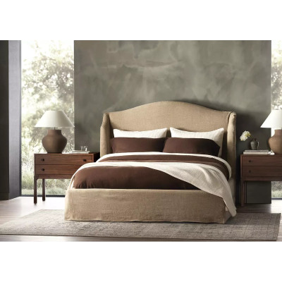 Four Hands Meryl Slipcover Bed - King - Broadway Canvas