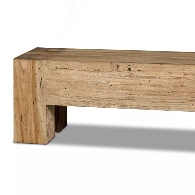 Four Hands Abaso Accent Bench - Rustic Wormwood Oak
