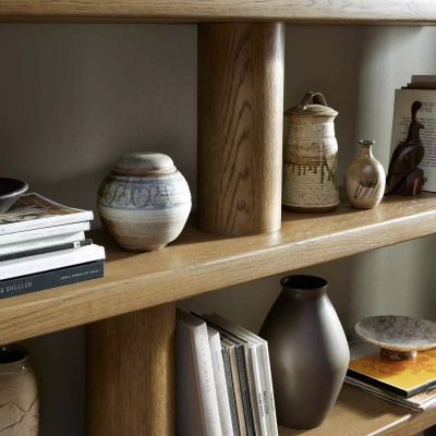 Four Hands Luciana Bookcase - Smoked Oak