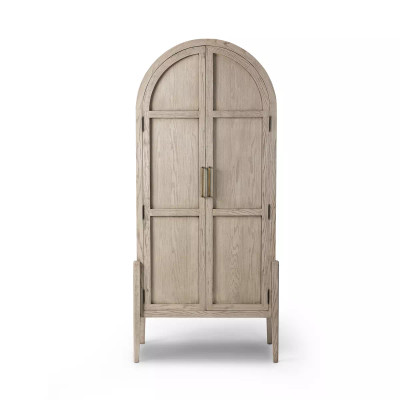 Four Hands Tolle Panel Door Cabinet - Rustic White