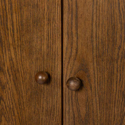 Four Hands Renaud 3 - Door Cabinet - Dark Toasted Oak Veneer