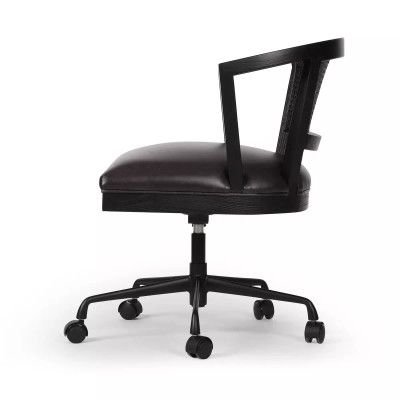 Four Hands Alexa Desk Chair - Brushed Ebony - Sonoma Balck