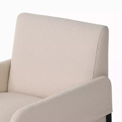 Four Hands Brickel Dining Armchair - Fiqa Boucle Light Taupe