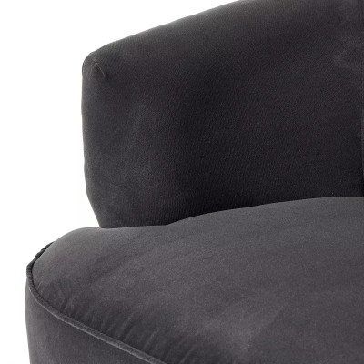 Four Hands Mila Swivel Chair - Henry Charcoal