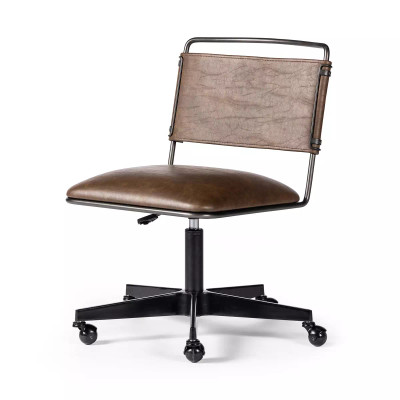 Four Hands Wharton Desk Chair - Distressed Brown