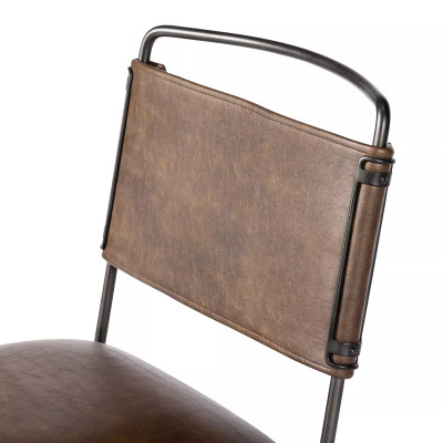 Four Hands Wharton Desk Chair - Distressed Brown