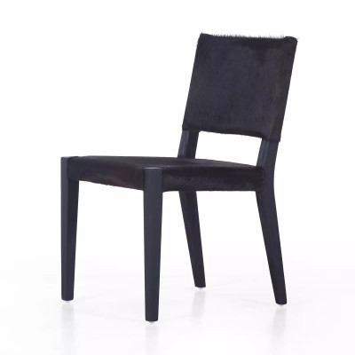 Four Hands Villa Dining Chair - Black Hair On Hide