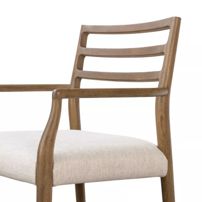 Four Hands Glenmore Dining Arm Chair - Smoked Oak