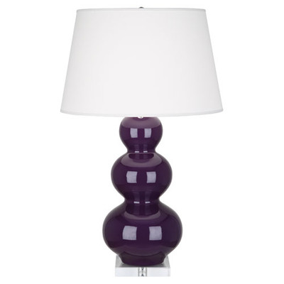 Triple Gourd Table Lamp - Amethyst