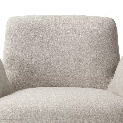 Four Hands Reed Swivel Chair - Crete Pebble