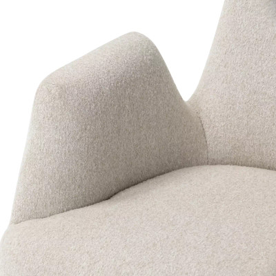 Four Hands Reed Swivel Chair - Crete Pebble