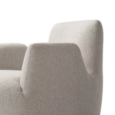 Four Hands Reed Swivel Chair - Crete Pebble