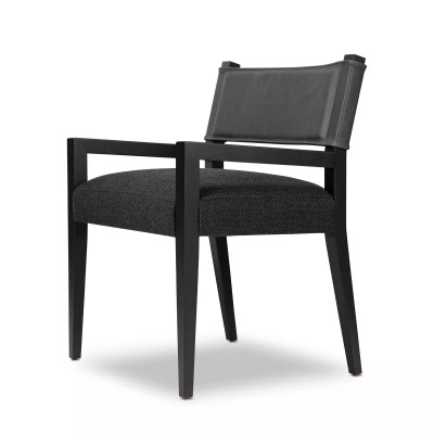 Four Hands Ferris Dining Armchair - Palermo Black