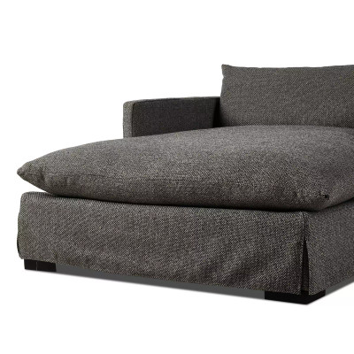 Four Hands Habitat Chaise Lounge - Fallon Charcoal (Closeout)