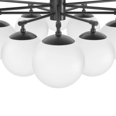 Four Hands Orion Round Chandelier - Black Gunmetal