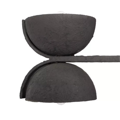 Four Hands Santorini Chandelier - Matte Black Plaster