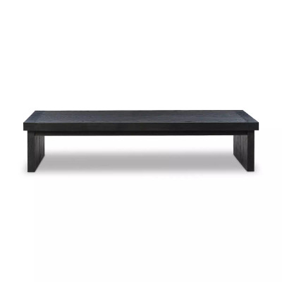 Four Hands Warby Coffee Table - Worn Black Veneer