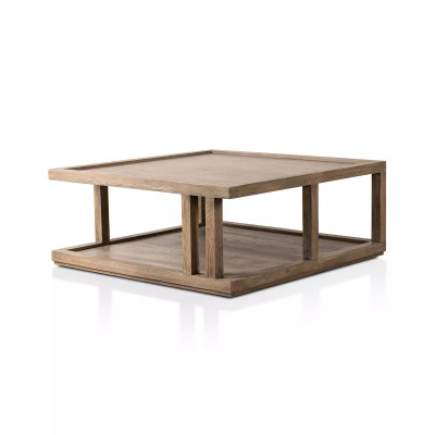 Four Hands Charley Coffee Table - Warm Natural Oak Veneer