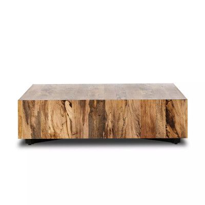 Four Hands Hudson Large Square Coffee Table - Spalted Primavera