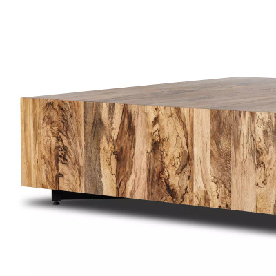Four Hands Hudson Large Square Coffee Table - Spalted Primavera