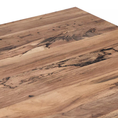 Four Hands Hudson Large Square Coffee Table - Spalted Primavera