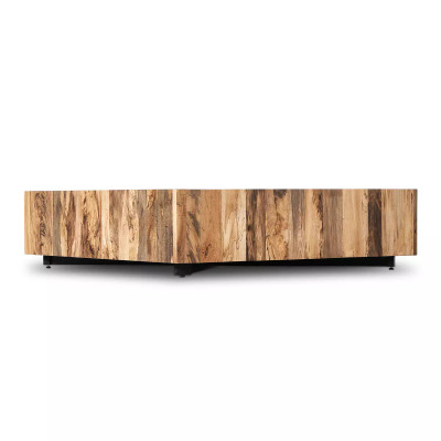 Four Hands Hudson Large Square Coffee Table - Spalted Primavera