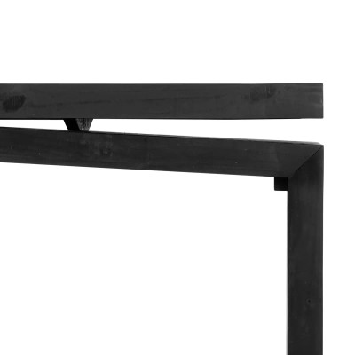 Four Hands Matthes Large Console Table - Aged Black - 94"