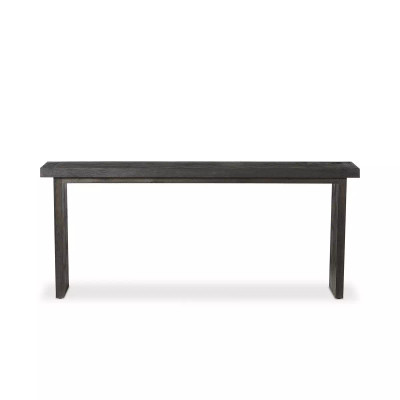 Four Hands Warby Console Table - Worn Black Veneer