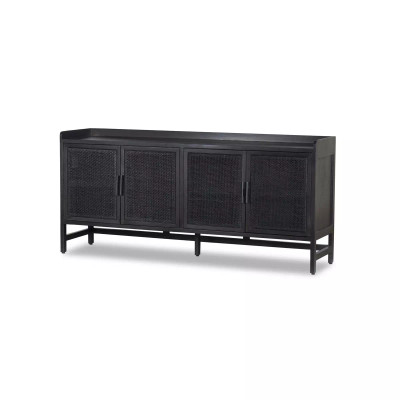 Four Hands Caprice Sideboard - Black Wash Mango W/ Black Cane - 72" (Closeout)