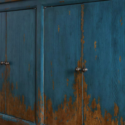 Four Hands It Takes An Hour Sideboard - Distressed Blue - 122"
