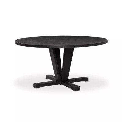 Four Hands Cobain Dining Table - 60" - Flint Black