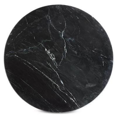 Four Hands Rohan Dining Table - Black Marble