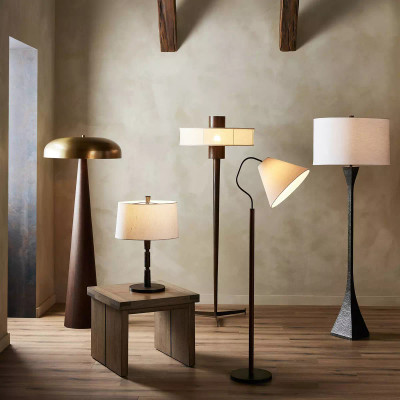 Four Hands Tapered Forged Floor Lamp