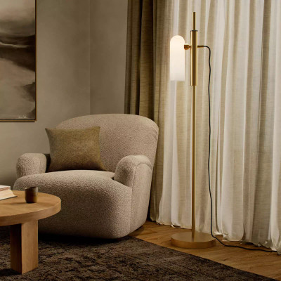 Four Hands Odyssey 1 Floor Lamp - Burnished Brass
