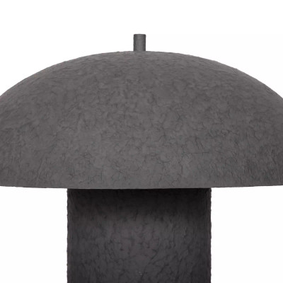 Four Hands Santorini Table Lamp - Matte Black Plaster