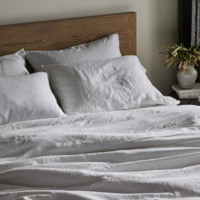 Four Hands Sable Flat Sheet - Sable White - Queen