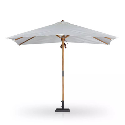 Four Hands Baska Outdoor Rectangular Umbrella - Arashi Salt