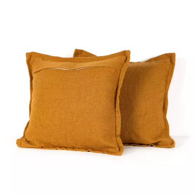 Four Hands Baja Outdoor Pillow - Marigold Faux Linen - Cover Only