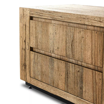 Four Hands Abaso Nightstand - Rustic Wormwood Oak