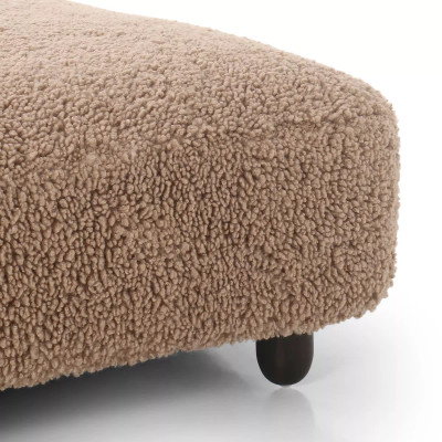 Four Hands Aniston Rectangle Ottoman - Andes Toast